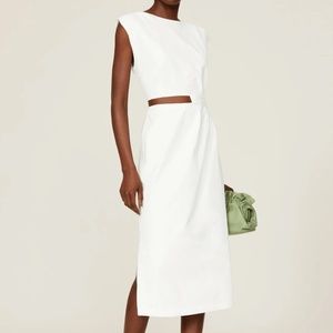 Love, Whit Rent the Runway White cutout Sheath Dress sz S $145